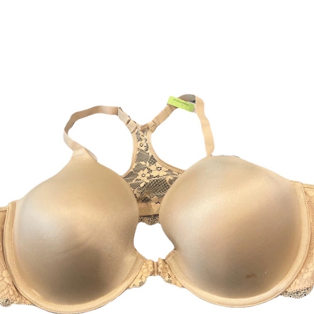Maidenform Beige Lace Racerback T-Shirt Bra